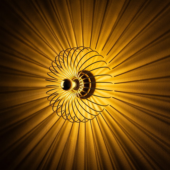 Opviq Karsortel - N-645-1 Aplique de Pared Dorado Opviq Karsortel - N-645-1 Aplique de Pared Dorado